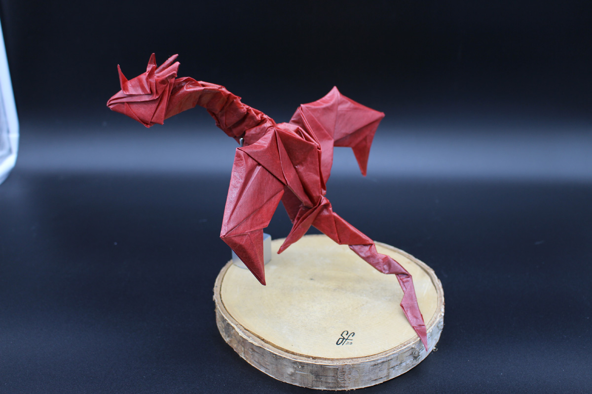 Dragon en origami